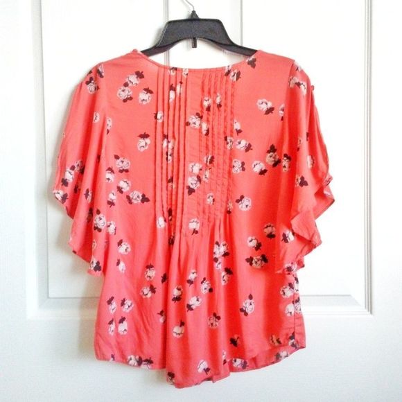 Anthropologie Maeve Women's Maya Pintuck Blouse Top size 2 - Picture 2 of 7